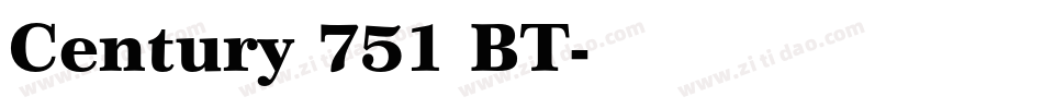 Century 751 BT字体转换